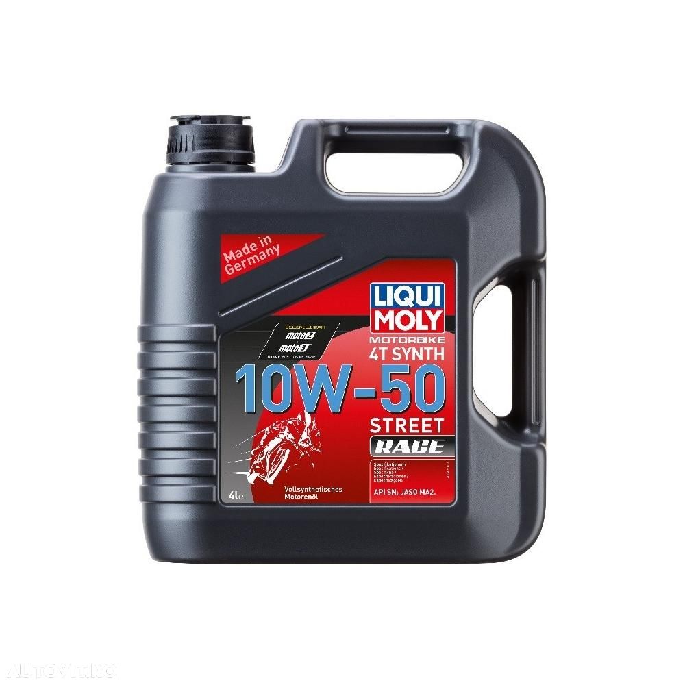 Ulei motor sintetic Liqui Moly Motorbike 4T 10W50 STREET RACE (1686) 4 Litri - 1
