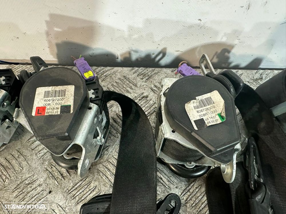 .Conjunto Cinto De Segurança Original VAG Audi Q7 4L 2006 - 2015 - 4