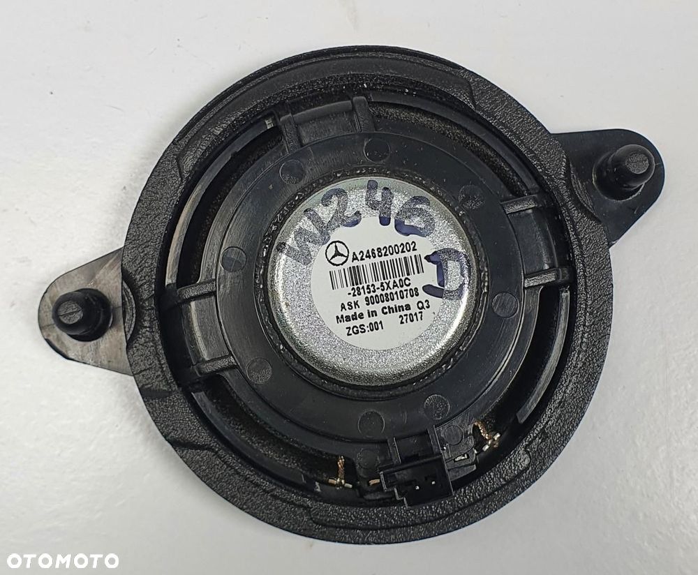 GŁOŚNIK DESKI KONSOLI MERCEDES W246 A2468200202 - 2