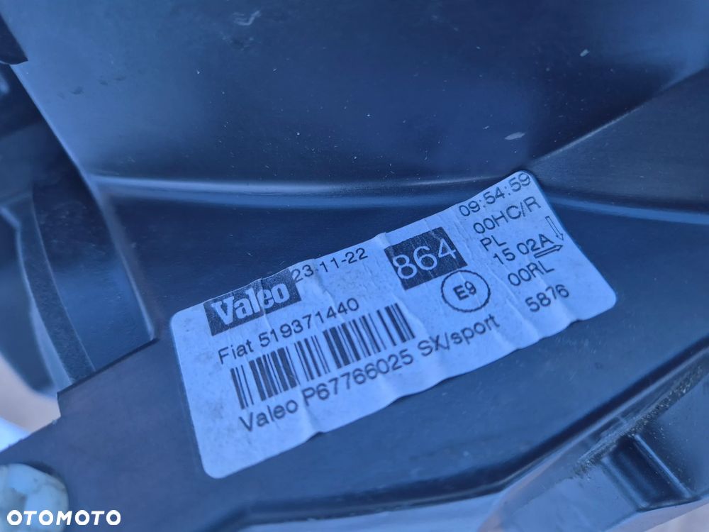 Fiat Punto EVO lampa lewa.Grafitowa.2010-2018.Valeo - 11