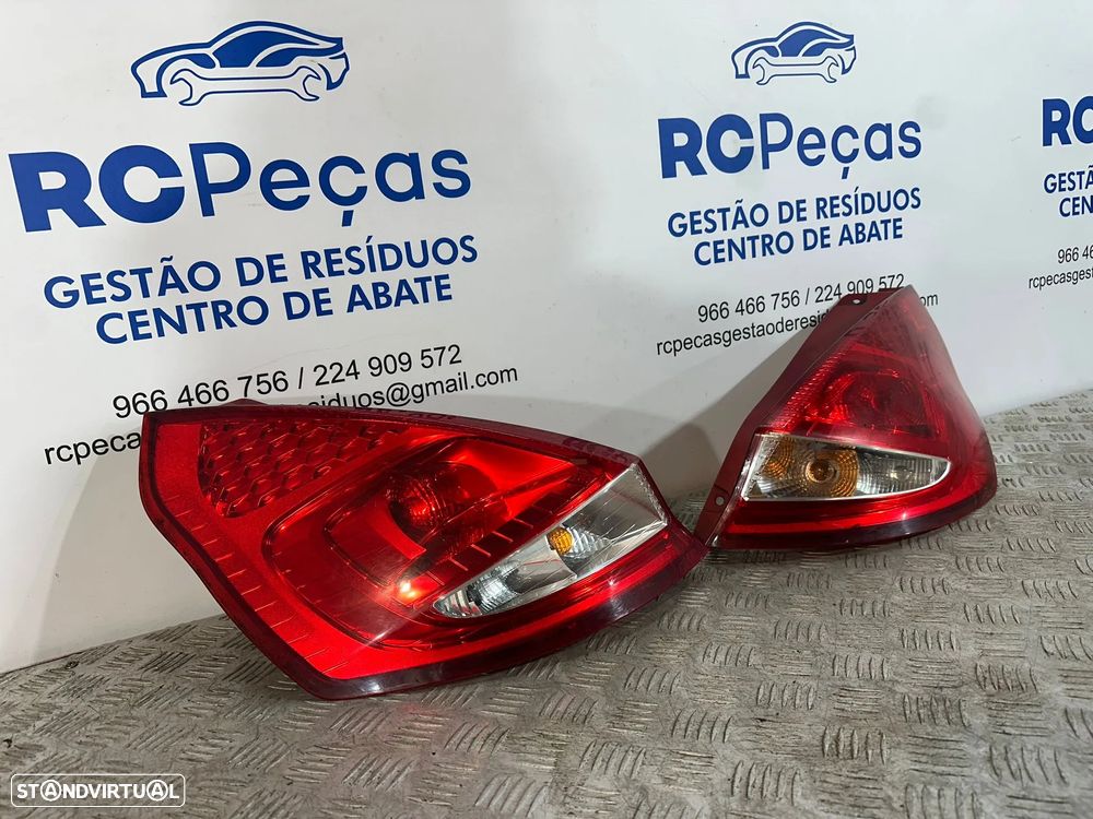 .Conjunto Farolins Farolim Traseiro Trás Esquerdo Direito Originais Ford Fiesta Mk6 VI 6 2008 - 2012 - 2