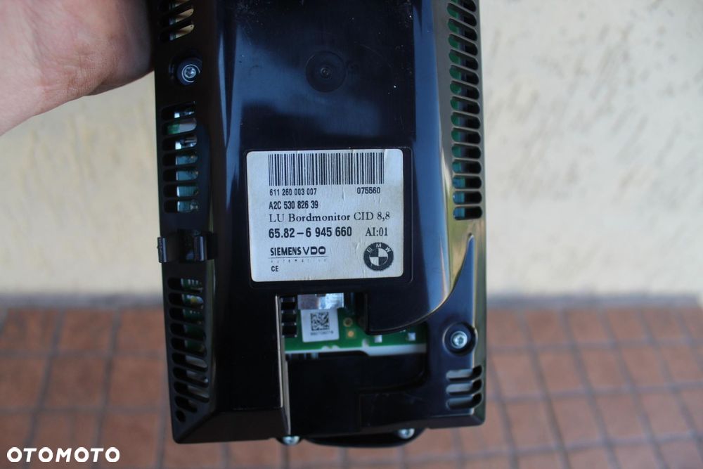 WYŚWIETLACZ NAWIGACJI DUŻY BMW E61 E60 6945660 - 4