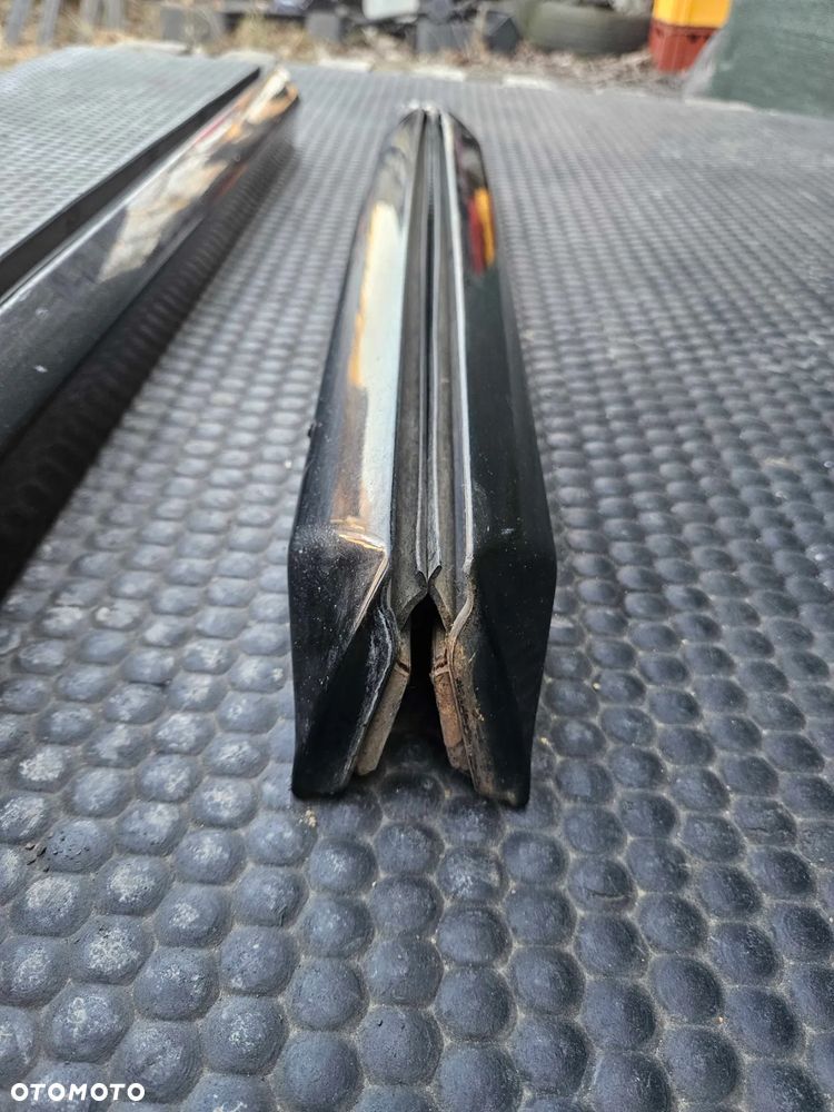 Listwa Listwy Drzwi S-Line Dolne Czarne Komplet Audi A4 B6 B7 Oryginalne - 35