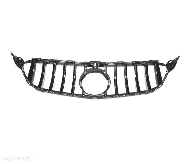 GRELHA FRONTAL MERCEDES W205 14-18 LOOK AMG GT CHROME BLACK - 4