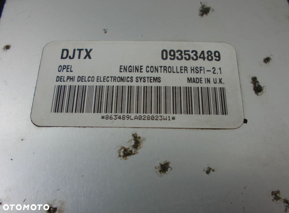 Opel Astra Zafira 1.6 B Sterownik Komputer DJTX - 2