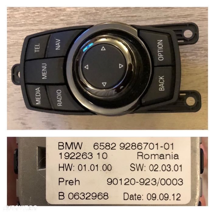 Vand set comenzi clima joystick idrive panou ceramic bmw F01 F10 F02 - 4