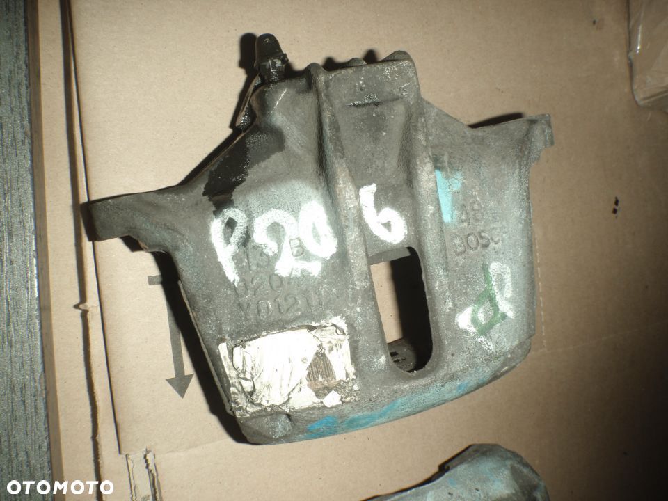 zacisk jarzmo hamulcowe tarcza klocki peugeot 206 206+ 206cc 207 306 oryginal jak nowy - 14