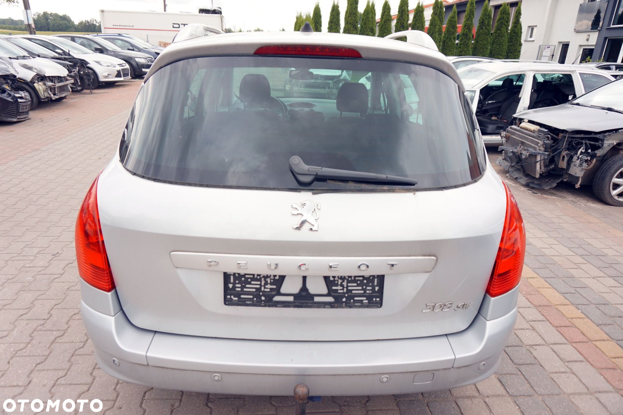 KLAPA BAGAŻNIKA TYLNA 308 I T7 SW KOMBI EZRC  SREBRNY PEUGEOT 2007-2011 - 1