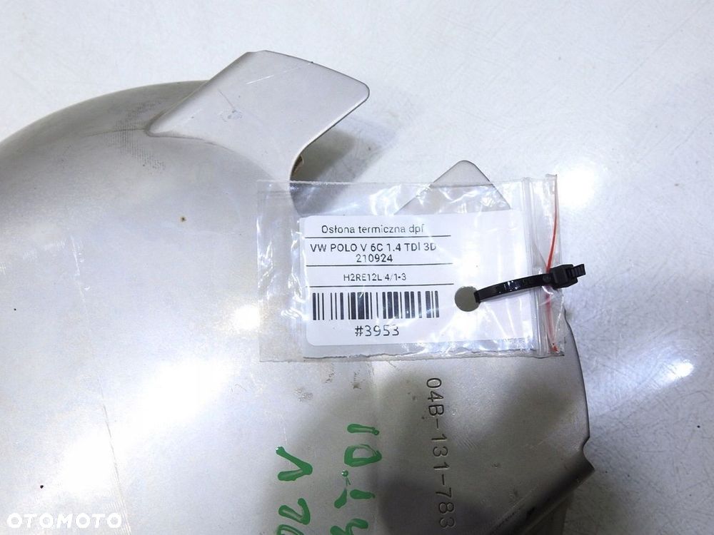 OSŁONA TERMICZNA DPF VW POLO V 6C 1.4 TDI - 6