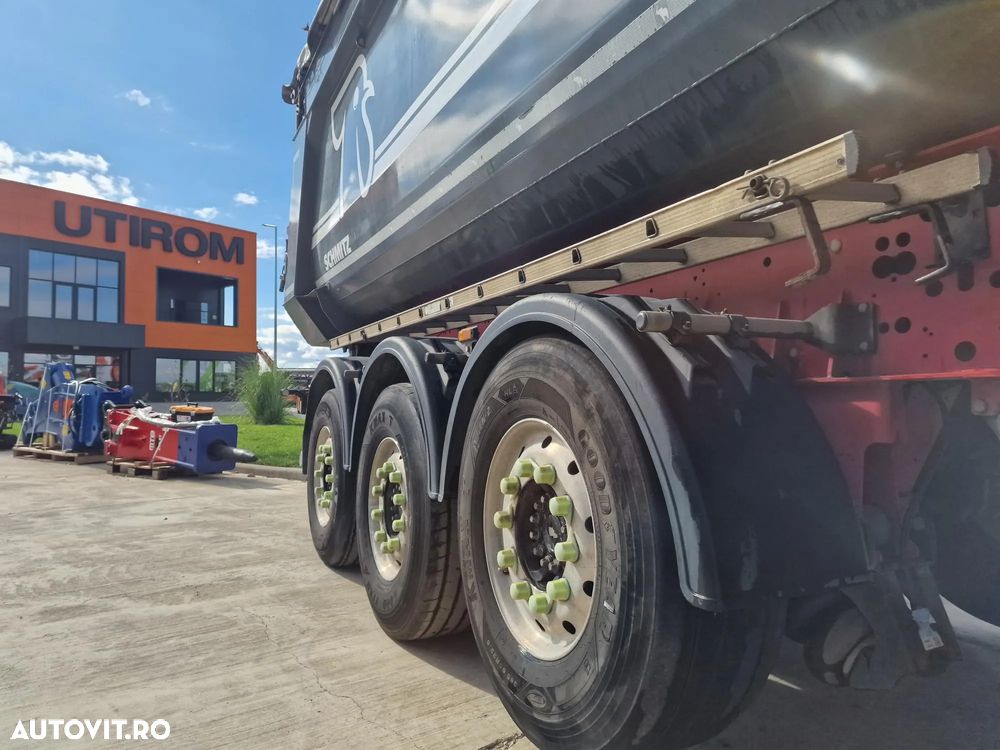 Schmitz Cargobull SKI BASCULABILA de 28mc, PRELATA RABATABILA electric, jante ALUMINIU, AXA LIFTABILA, picioare sprijin, HARDOX, Posibilitate leasing 4 ani, anvelope 385/65R22,5 70% -OK, STARE FOARTE BUNA-PROMOTIE 22.900 EUR+Tva - 10