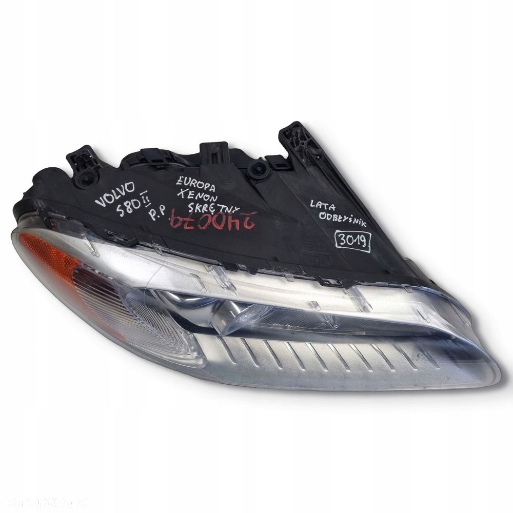 LAMPA PRAWA Volvo V70 III S80 II prawy przód XENON SKRĘTNY 31383541 - 5