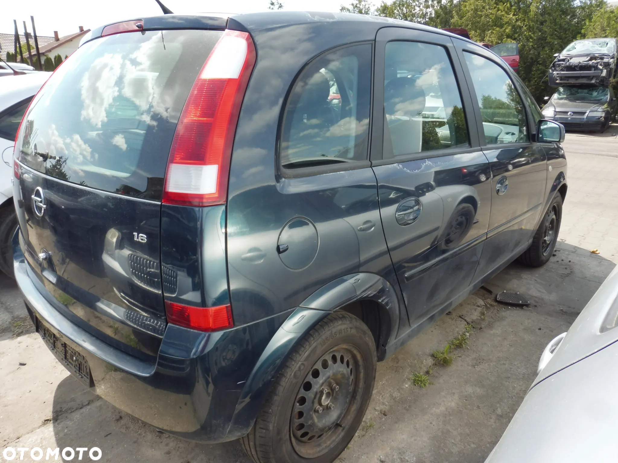 Opel Meriva A 1.6 16V Z16XE Skrzynia F17W394 Z20U Maska Zderzak Błotnik Lampa Reflektor - 6