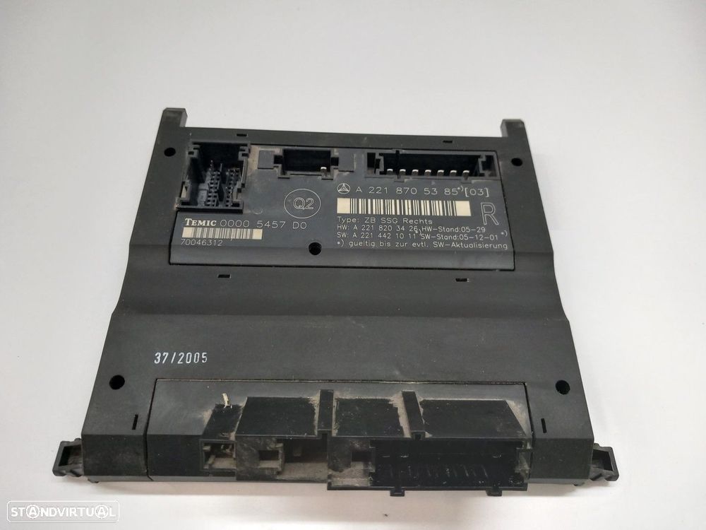 MÓDULO ELETRÓNICO MERCEDES-BENZ CLASE S S 350 (221.056, 221.156) 272CV 3498CC - 1