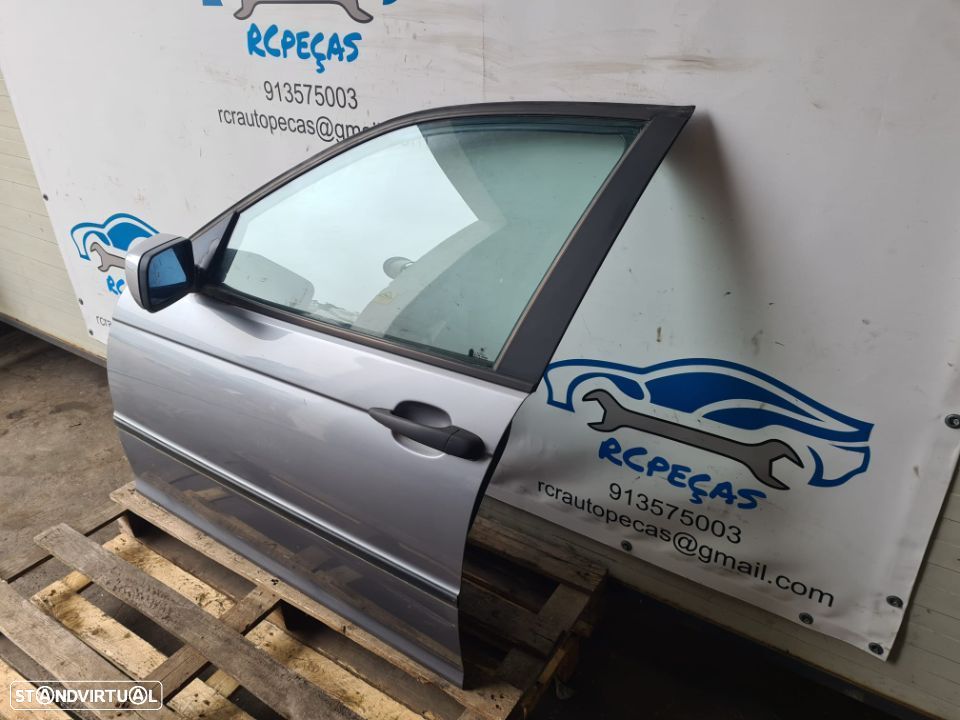 PORTA FRENTE FRONTAL ESQUERDA BMW SERIE 3 E46 FECHO ELEVADOR MOTOR PUXADOR VIDRO - 2