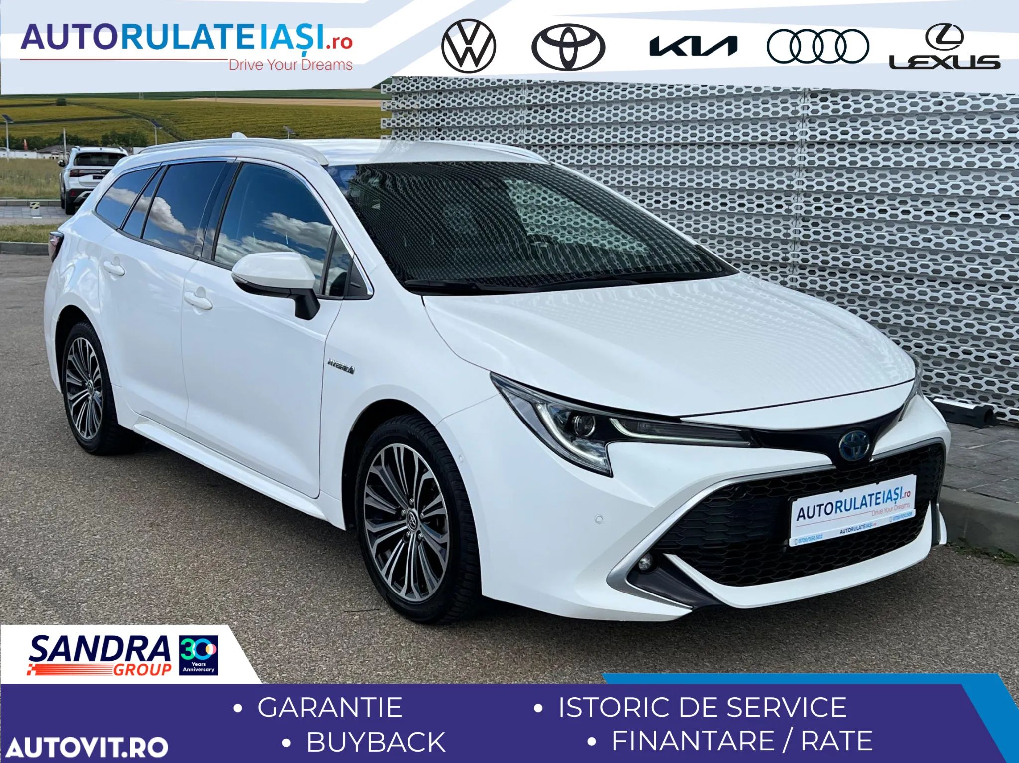 Toyota Corolla 1.8 HSD TS Exclusive Plus tapiterie Gri - 1