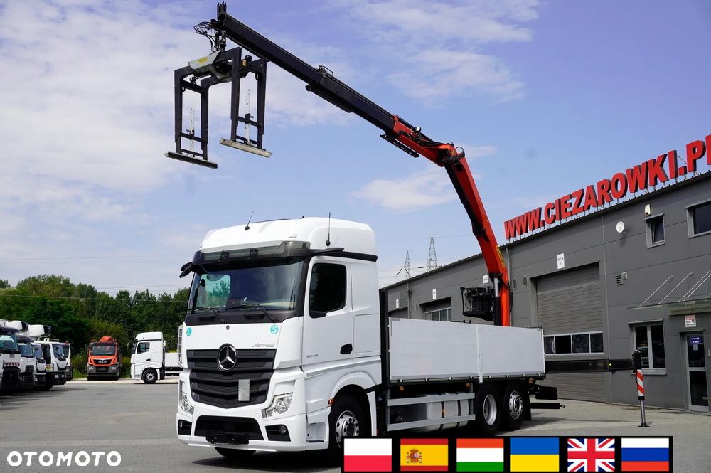 Mercedes-Benz Actros 2545 MP5 / 90 tys. km / HDS Palfinger PK 18.001L SLD A / oś skrętna / 3 szt._259267 - 1