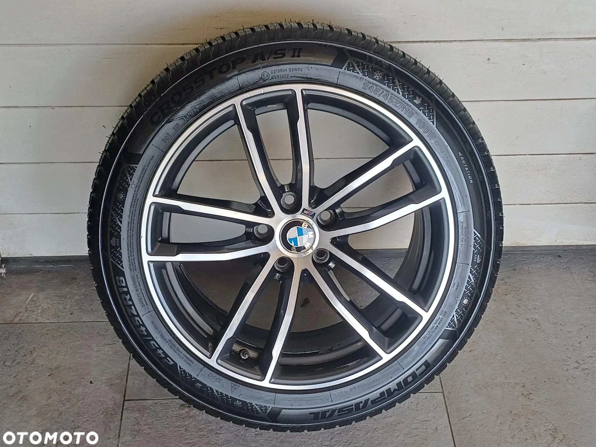 NR 621 Koła Zimowe Alufelgi BMW 5 245/45/18 Compasal Bieżnik ok. 7mm - 2