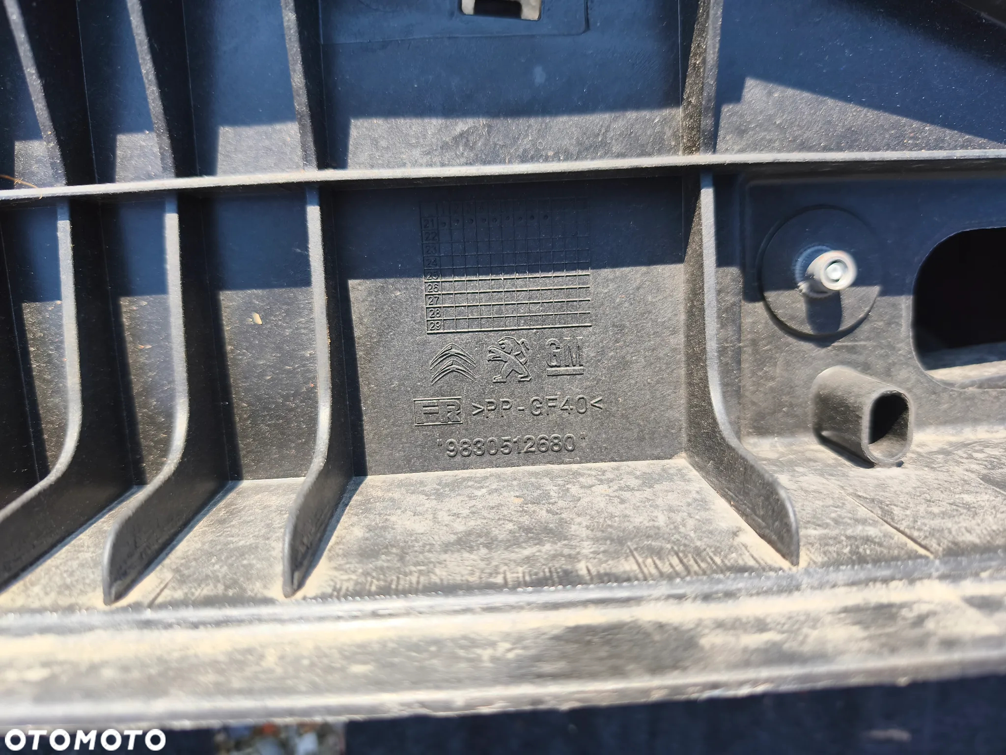 PAS PRZEDNI WZMOCNIENIE 9830512680 OPEL COMBO PEUGEOT RIFTER BERLINGO PARTNER - 2