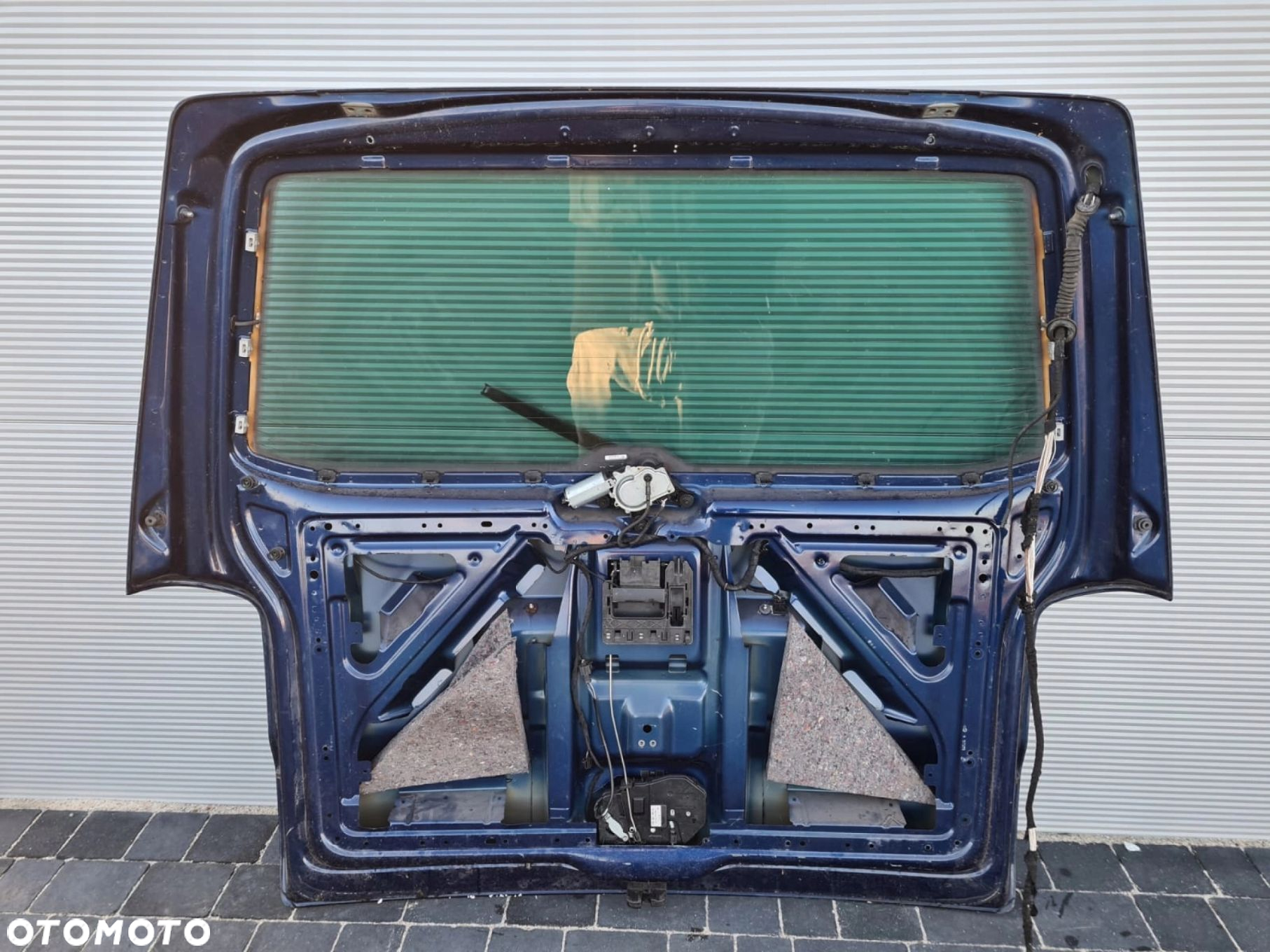 VW T5 klapa bagażnika tył niebieska LD5Q - 2