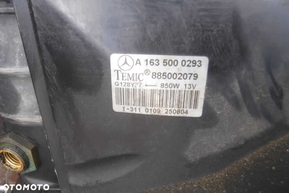 Mercedes ML W163 2.7 CDI  chlodnica wody plynu AUTOMAT klimatyzacji A1635002704 - 4