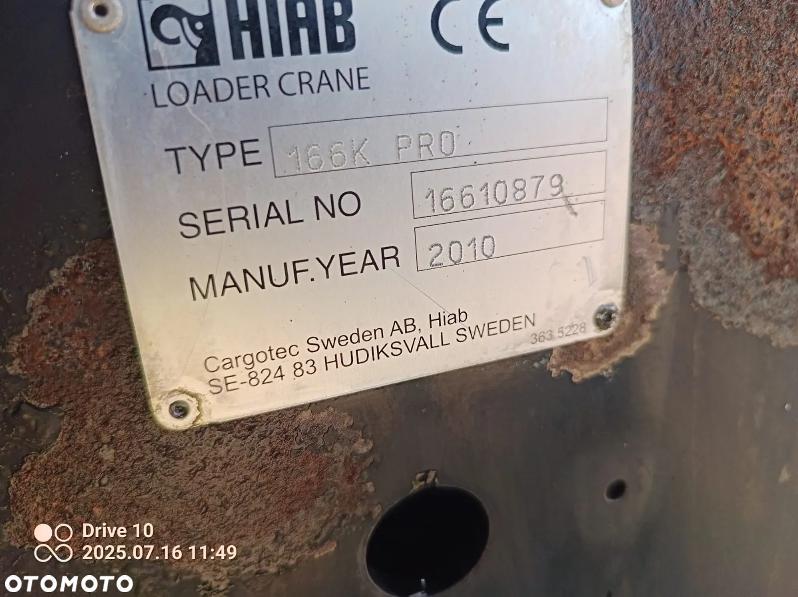 Hds Hiab 166K PRO 2010 rok dźwig żuraw - 10
