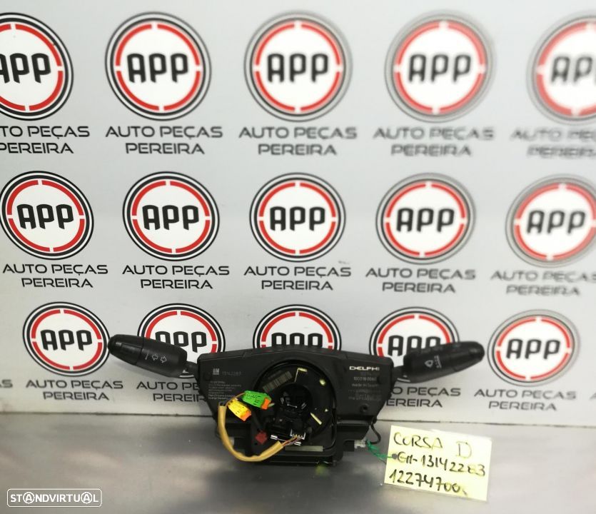 Comutador luzes e piscas fita airbag Opel Corsa D de 2010 referência 13142283. - 1