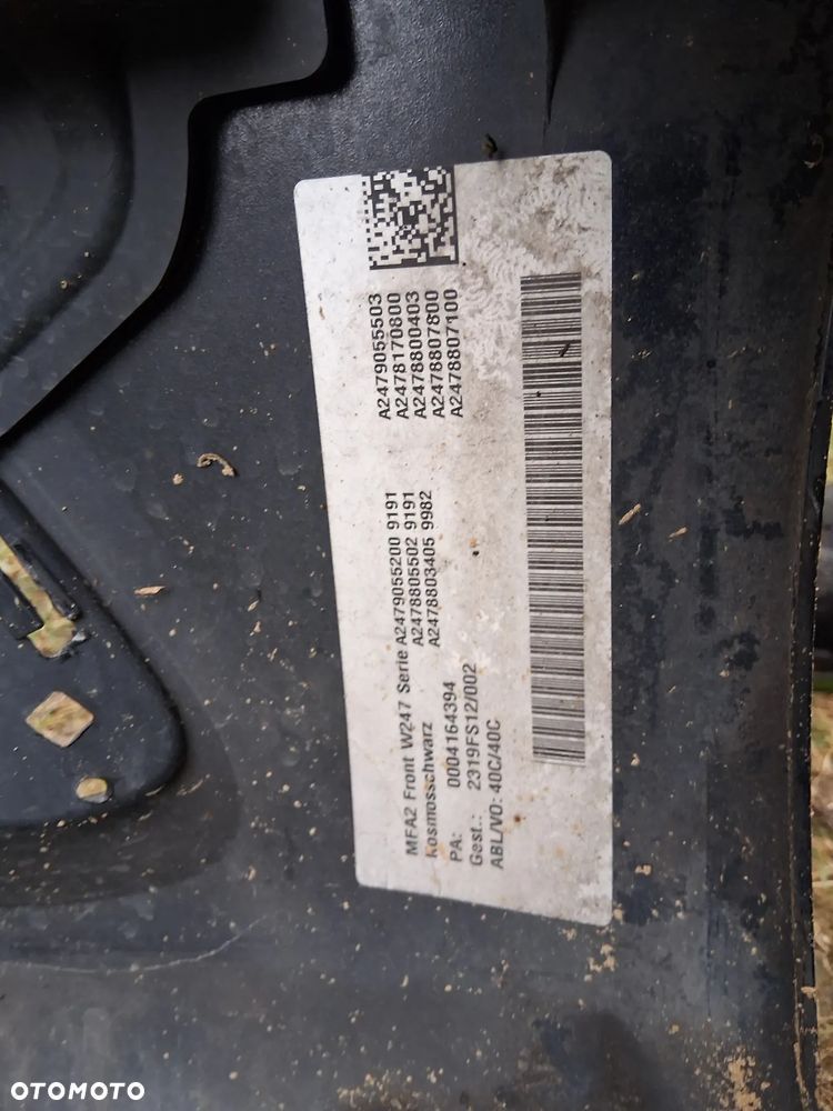 Zderzak przód przedni 4 pdc MERCEDES B KLASA W247  A2479055200 - 5