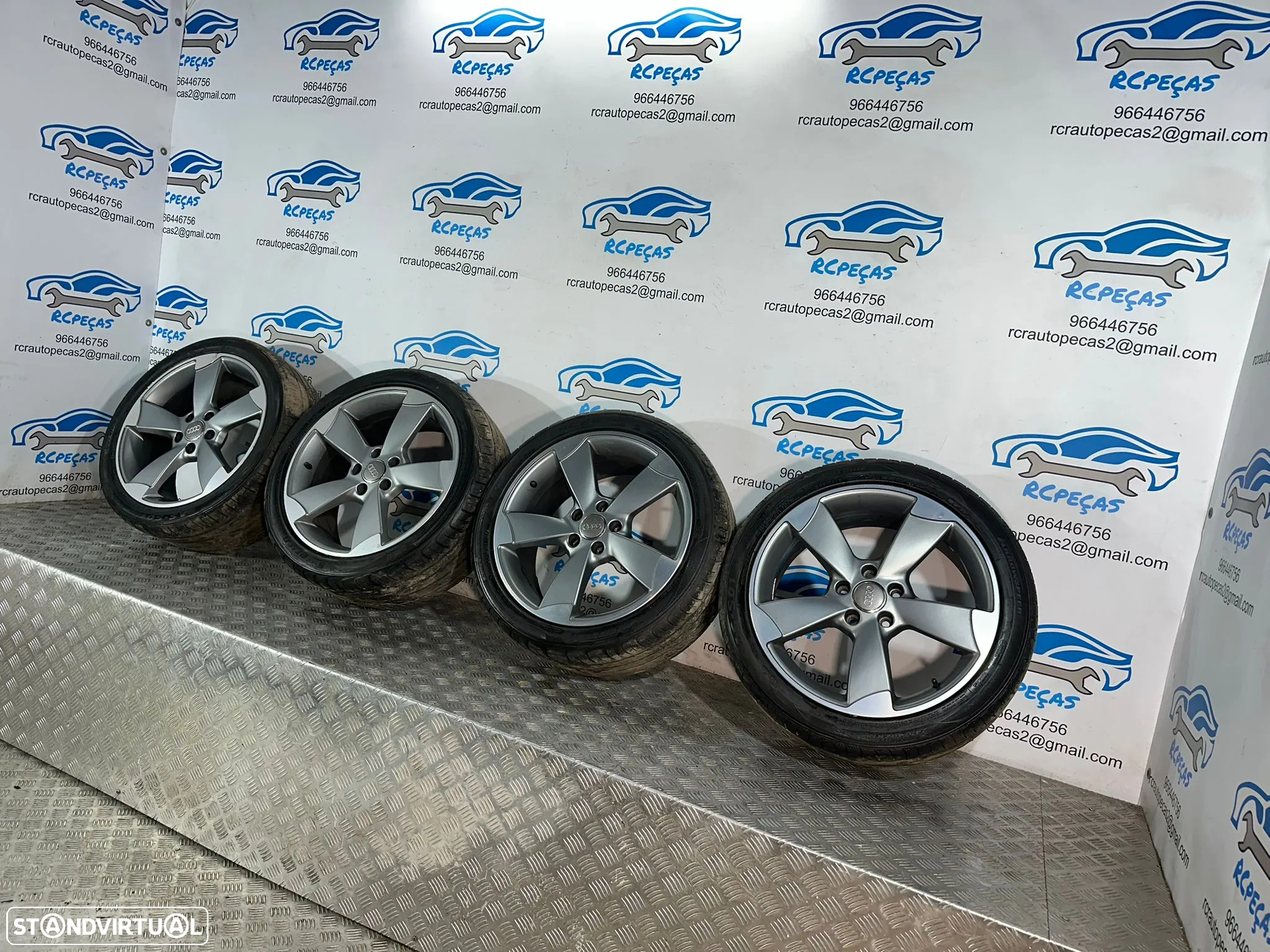 .Conjunto Jantes 18 Rotor Audi S-Line A3 8P 5x112 8J ET42 - 4