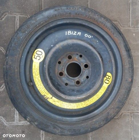 VW Polo Seat Ibiza Vario 99-01 4x100  kolo dojazdowe 14" - 1