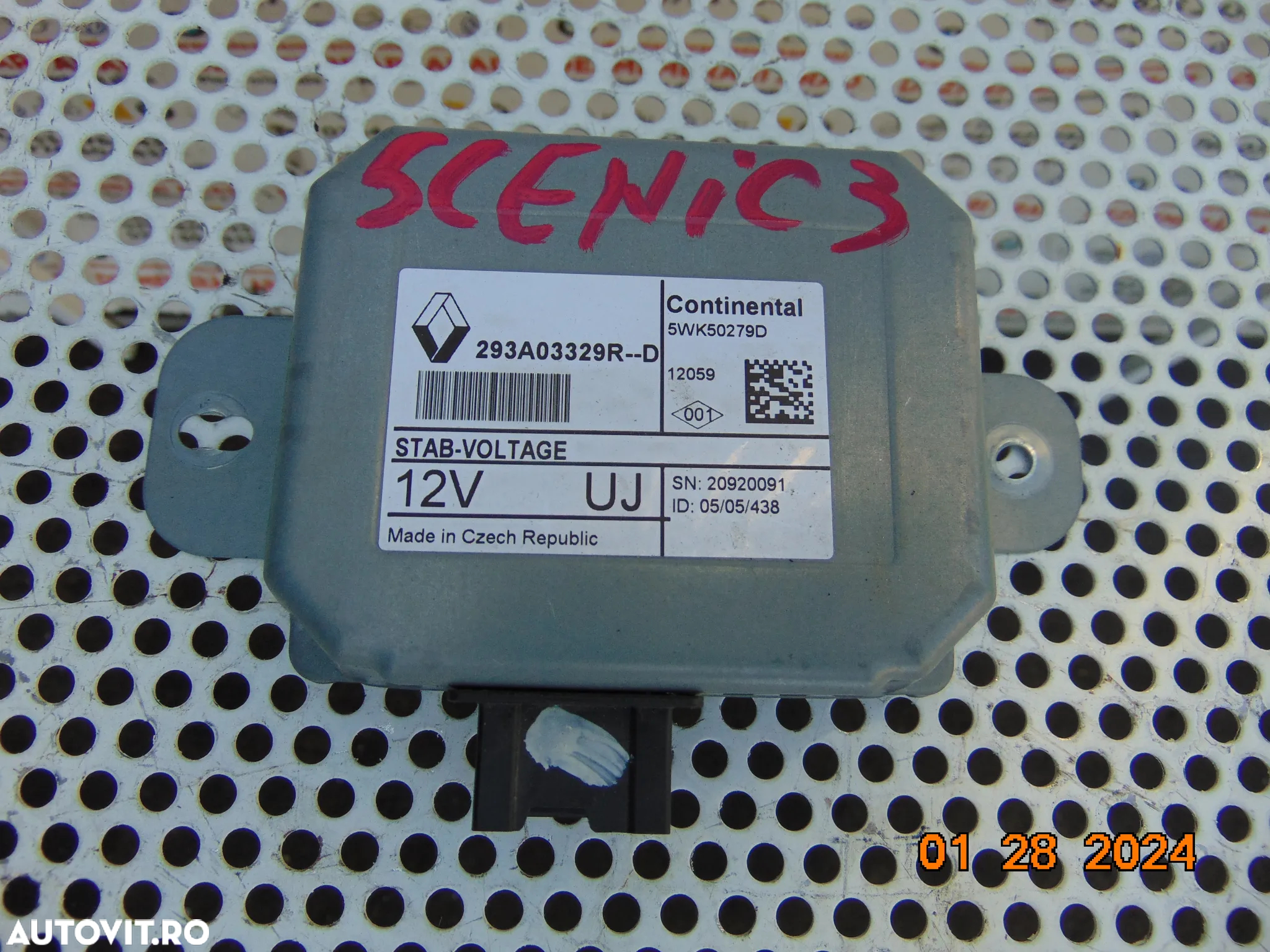 Modul control Renault scenic 3 megane 3 Laguna 3 modul cod 293ar - 2