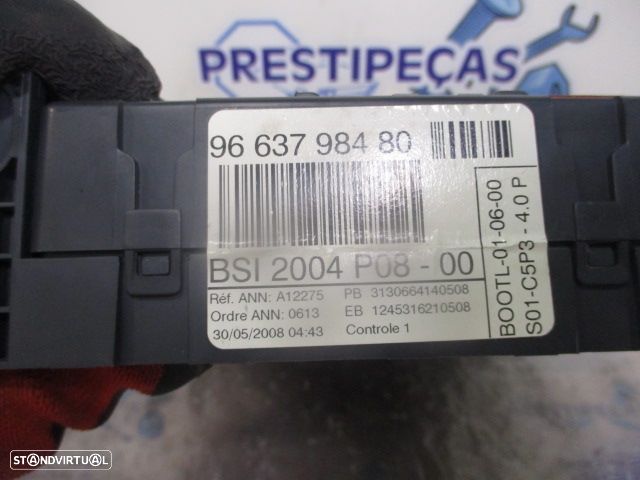 Centralina 9664257580  0281013332  9663798480   CITROEN C4 2008 1.6HDI 90CV 5P CINZA BOSCH - 8