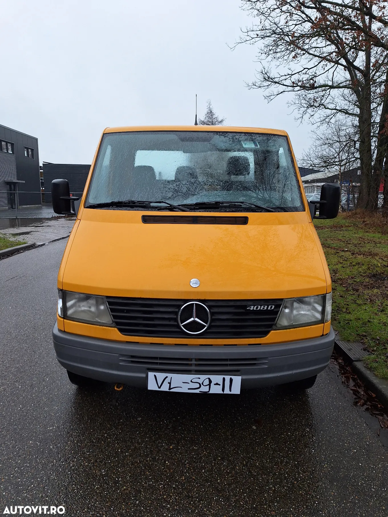 Mercedes-Benz 3.5t Sprinter 408D-autoplatforma BA14-punte dubla /km 215000 reali +rampe - 3