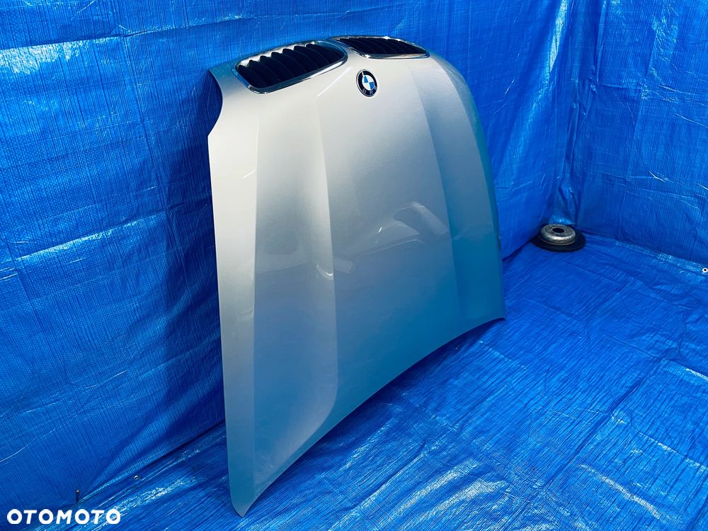 MASKA POKRYWA SILNIKA GRILL BMW X5 E70 X6 E71 LIFT ; SREBRNA LAKIER TITANSILBER 354/7 ORYGINAŁ - 10