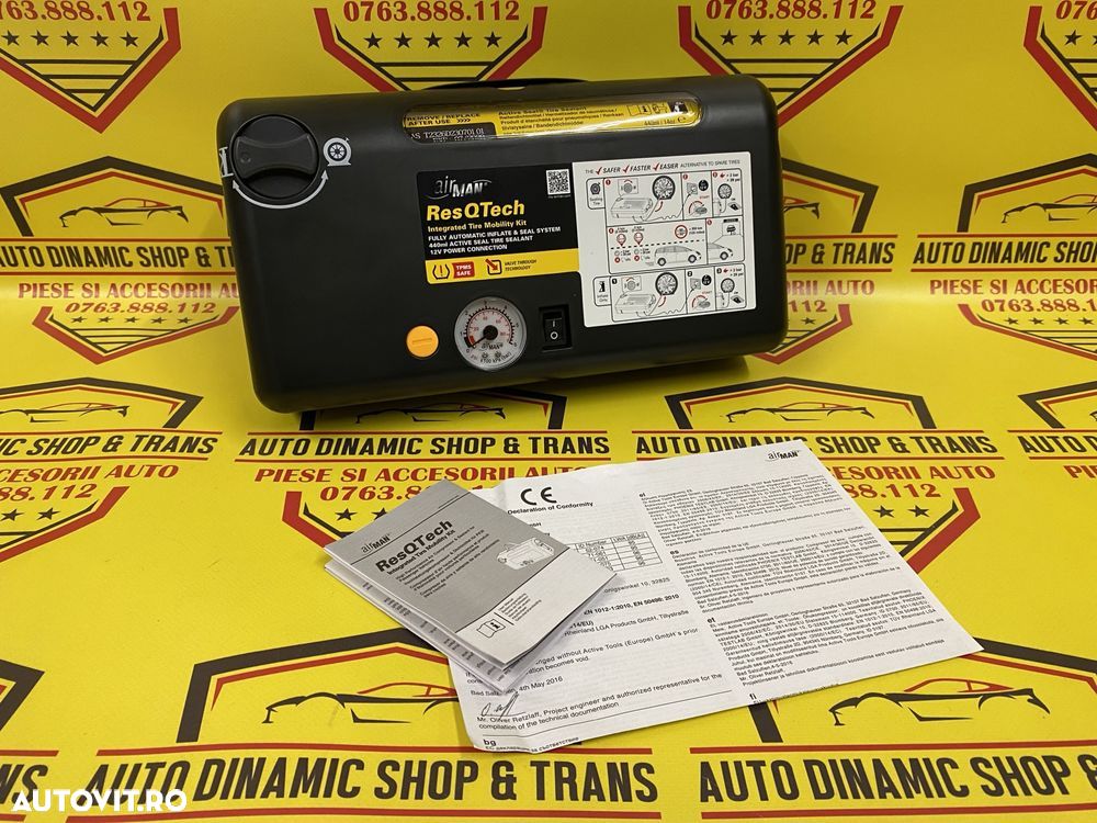 Kit pana Airman premium compresor auto umflat roti + solutie 180W - 3