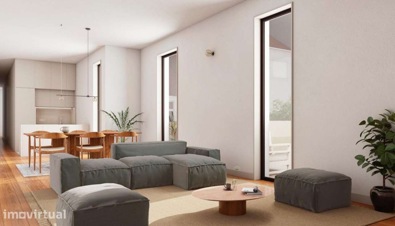 Apartamento T4 com terraços para venda na zona do Carvalhido no Porto - Grande imagem: 2/5