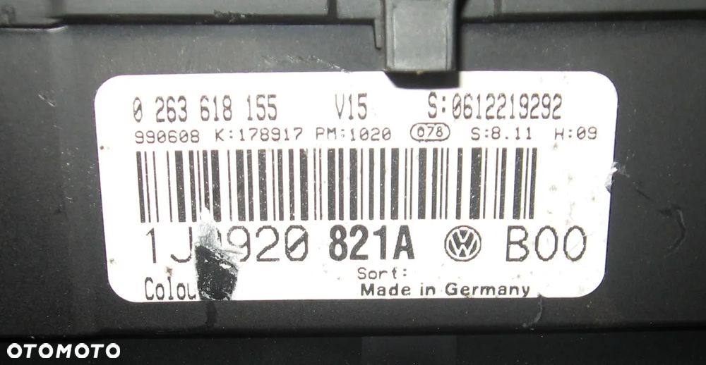 1J0920821A licznik zegar tacho GOLF IV benzyna volkswagen - 3