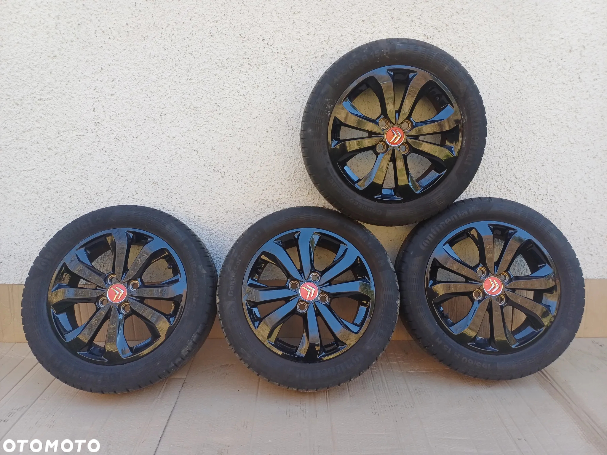 Felgi aluminiowe koła peugeot 108 Citroen C1 II AYGO II 165/60r15 Continental - 2