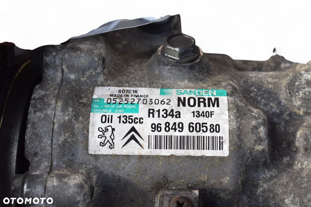 Sprężarka Klimatyzacji CITROEN C4 PICASSO I C4 I 2.0 HDI 9684960580 - 7