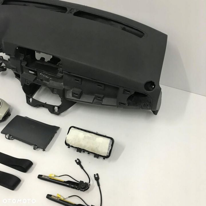 FIAT 500 DESKA ROZDZIELCZA KONSOLA KOKPIT PULPIT PODUSZKI AIRBAG AIR BAG PASY KIT SET - 3