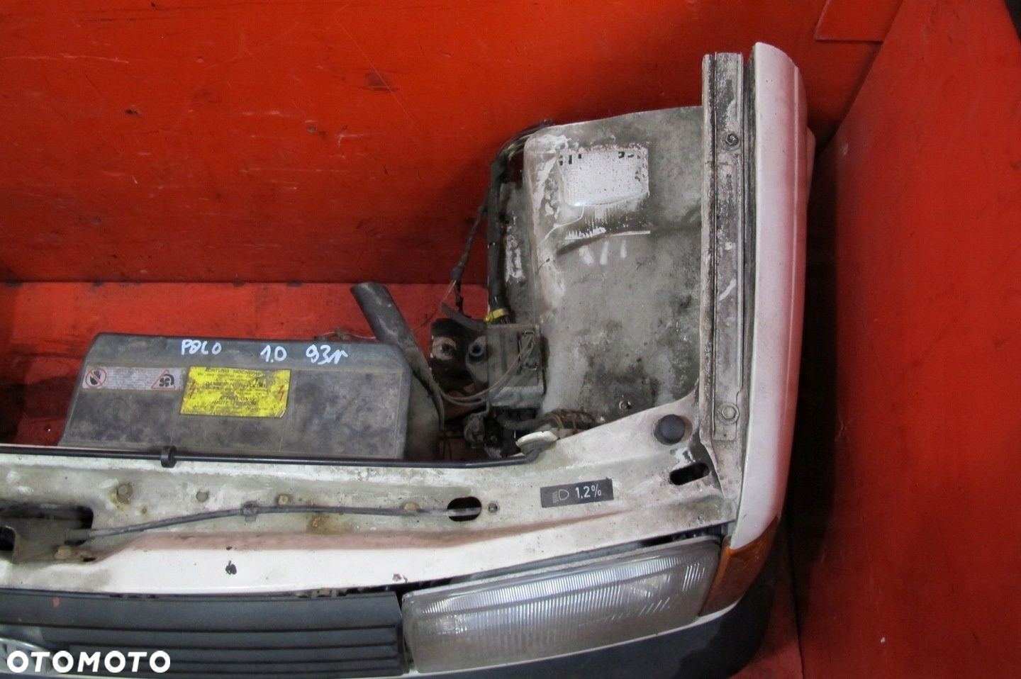 POLO 2 II 86C 90- 1.0 B AAU ZDERZAK PRZÓD LAMPY GRILL PODŁUŻNICA PRAWA LEWA - 6