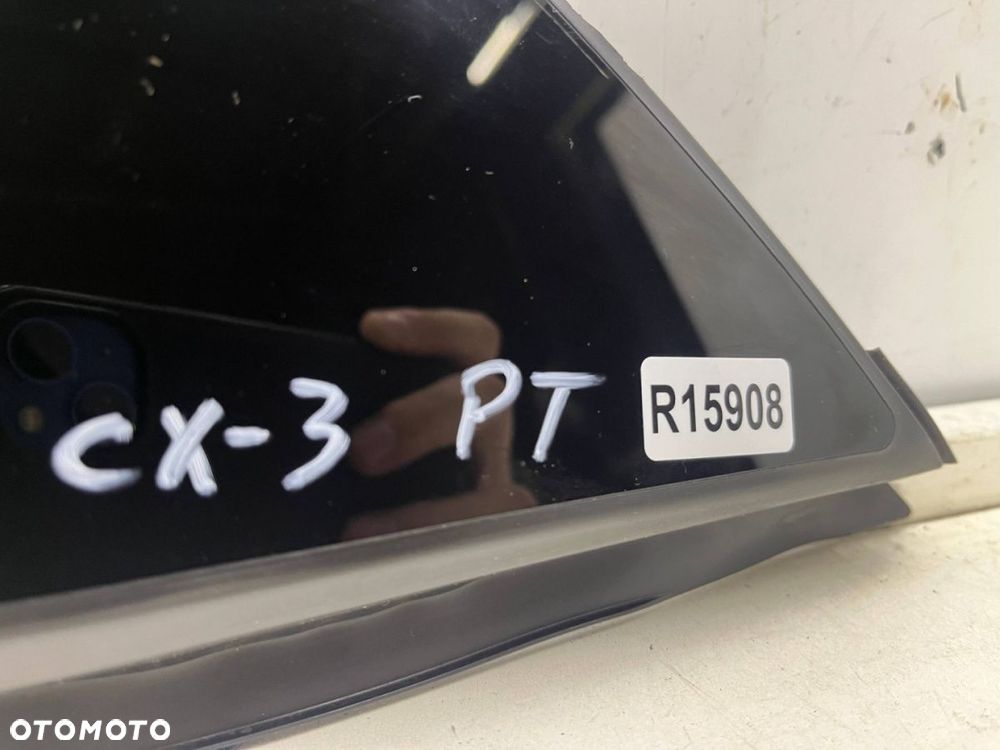 Szyba boczna Mazda CX-3 CX3 14-21r. trójkąt karoseryjna prawa tylna prawy tył oryginalna CIEMNA - 15