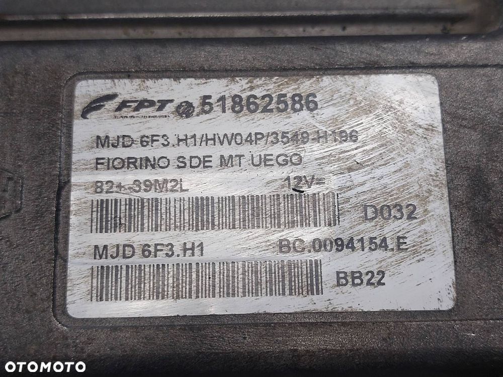 ZESTAW STARTOWY FIAT FIORINO III 1.3 JTD 51862586 01368890080 - 2