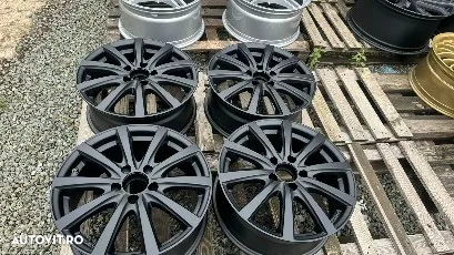 Vand jante ce merg pe Audi B6 Si B7 nu sunt origianale au culoare negru matt si au fost vopsite in camp electostatic - 5