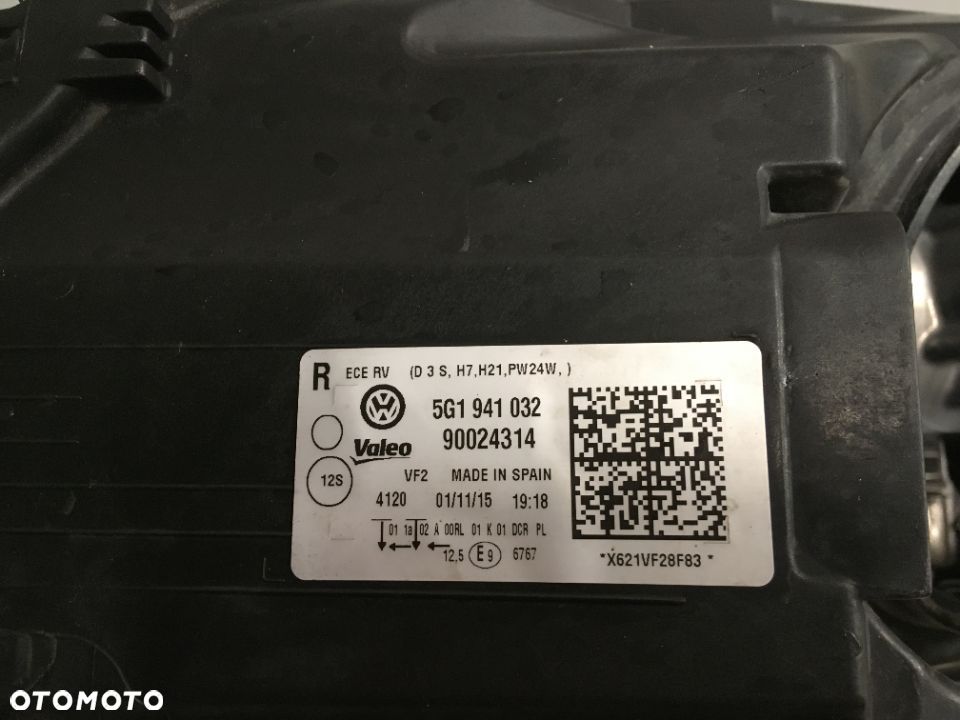 VW Golf VII lampa reflektor BI-XENON lewy prawy - 5