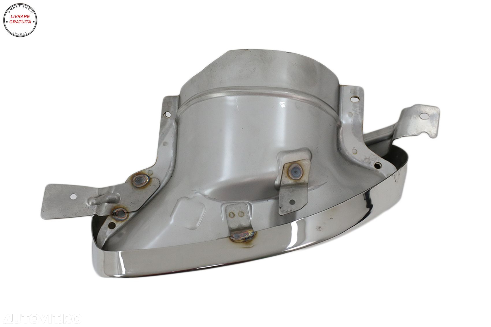Difuzor Bara Spate cu Ornamente Evacuare Crom BMW 4 Series G22 G23 M Sport (2020-u- livrare gratuita - 7