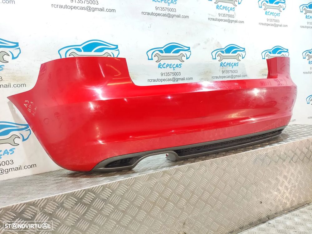 Parachoques traseiro original AUDI A3 8P 8P3 RESTYLE FASE 2 SLINE S-LINE S LINE - 4