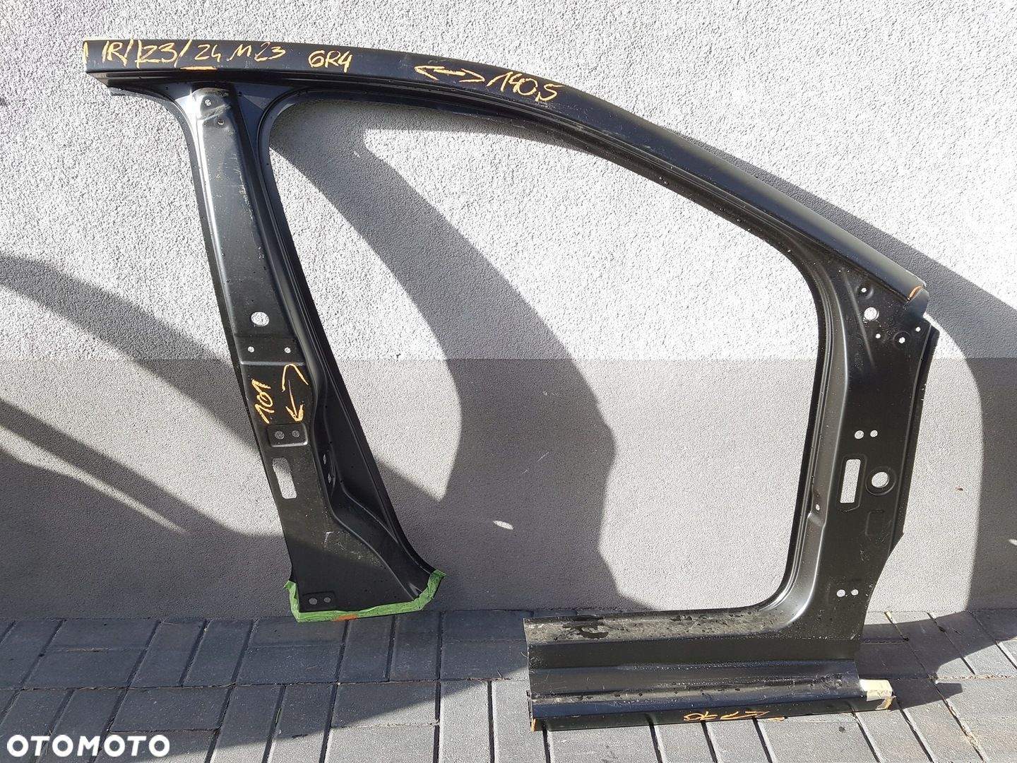 VW POLO 09-17 prawa rama próg słupek bok 6R4809836A - 1