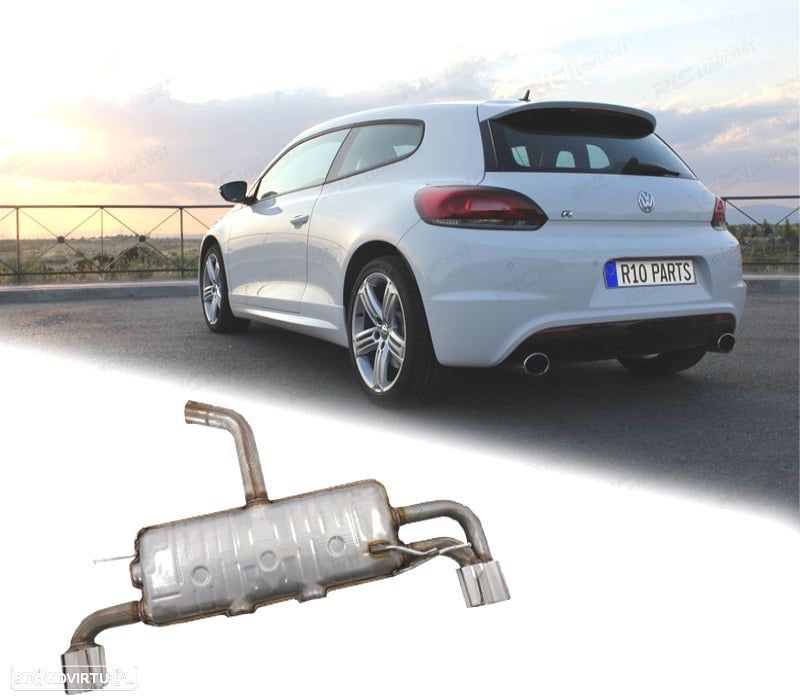 PANELA DE ESCAPE VOLKSWAGEN SCIROCCO 08- LOOK R - 1