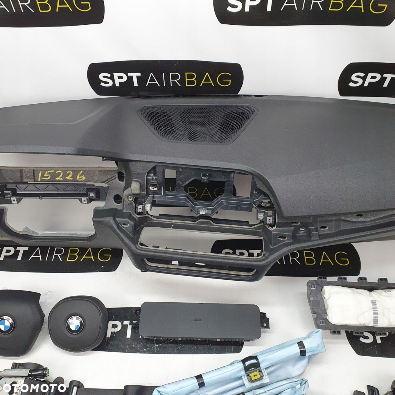 BMW SERIA 3 G20 G21 SERIA 4 G22 G23 G26 DESKA ROZDZIELCZA KONSOLA KOKPIT PULPIT PODUSZKI AIRBAG AIR BAG PASY KURTYNY KIT SET - 3