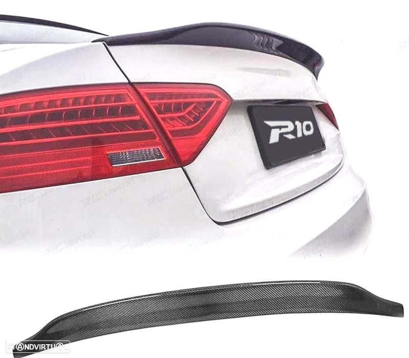 AILERON SPOILER AUDI A5 COUPE 07-16 LOOK RS5 CARBONO - 4